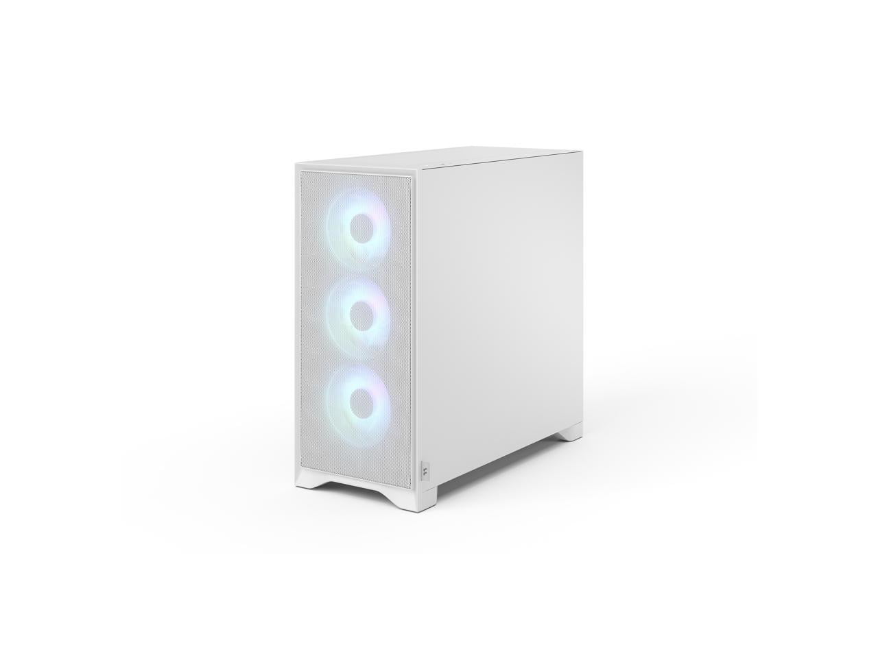 Fractal Design Pop 2 Air White RGB - Tempered Glass - Performance Airflow PC Gaming Case - Mesh Front Panel - Three 120 mm RGB Fans Included - Spacious Interior - ATX/mATX/ITX Motherboard Support