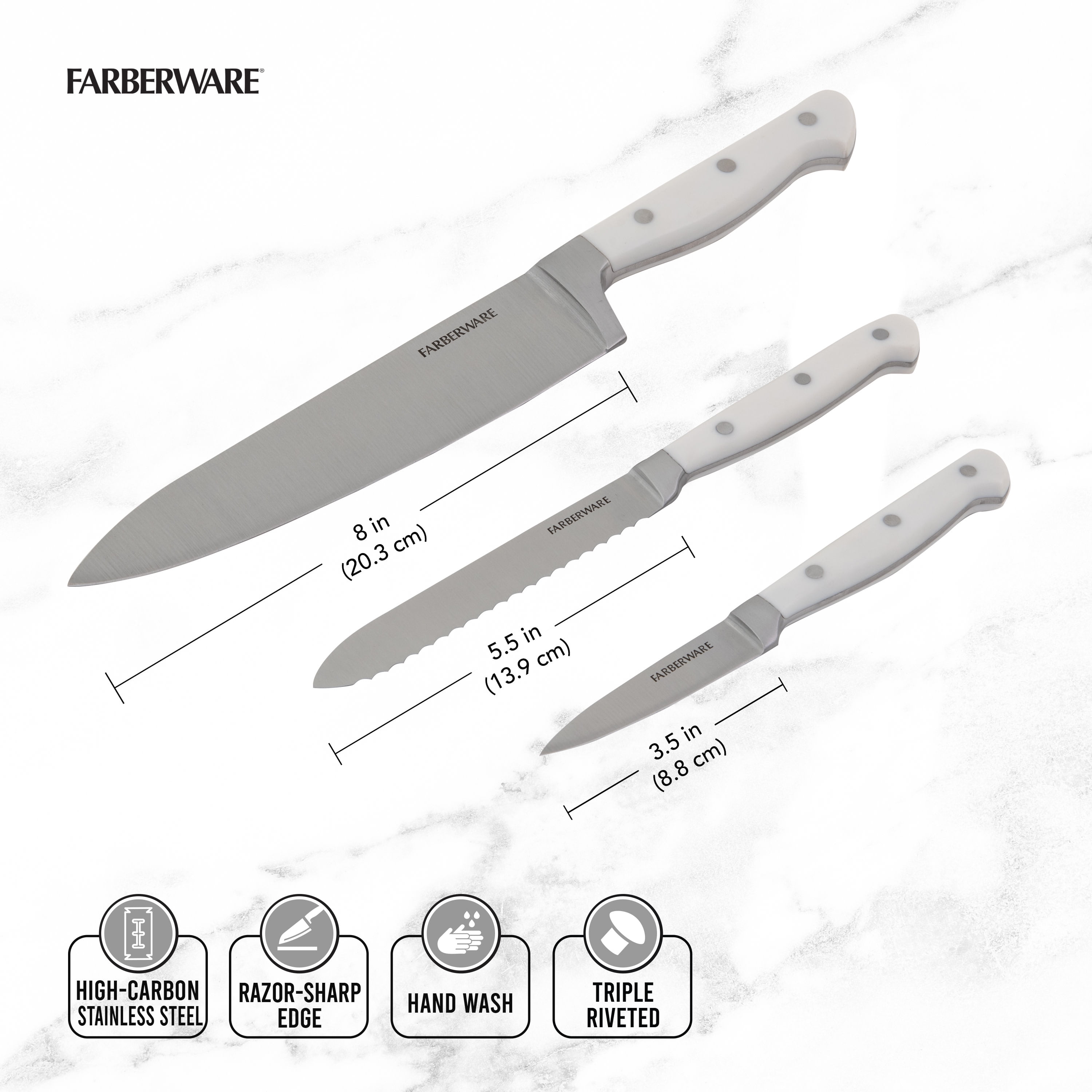 Farberware Three Piece Knife Set, 3 ct - Kroger