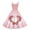 Light pink, variant on Women Off-Shoulder Sleeveless Dress Valentine's Day Heart Print Party Dresses Swing A Line Elegant Evening Prom Party Dress Wine XL