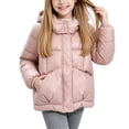 thumbnail image 3 of SKIYLEVZ Girls' Puffer Jacket Hooded Quilted Coat Zip Up Lightweight Warm Cotton Padded Winter Outwear 3-12 Years, 3 of 8