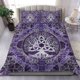 thumbnail image 1 of Juego de Cama Vikingo Árbol de la Vida con Triquetra Amatista y Plata Juego de Cama, 1 of 5