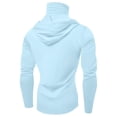 thumbnail image 5 of Stamzod Lightweight Hoodie Men Summer Solid Color Hiking Camping Fishing Hoodie with Mask Casual Loose Plus Size Sun Protection Shirts for Men Blue XXXL, 5 of 5