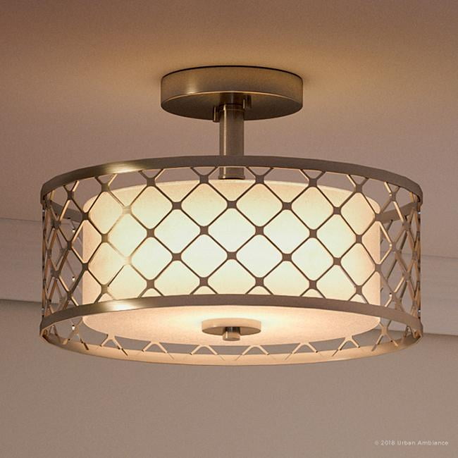 Urban Ambiance Luxury Bohemian Flush-Mount Ceiling Fixture, Size: 10-1/