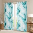 thumbnail image 3 of Homewish Aqua Purple Marbling Black Out Curtains for Women, Chic Abstract Ombre Curtains Pack of 2 (42x63 Each), Fashion Artwork Style Bedroom Curtains, Black Out Curtains Room Decor, 3 of 6