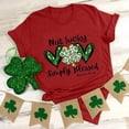 thumbnail image 4 of T-shirts de la Saint-Patrick pour Femmes T-Shirt Graphique à Manches Courtes Col Rond Saint-Patrick, 4 of 7