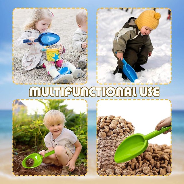Palas grandes para arena de playa, juguetes para nieve, Kit de pala de 36cm, herramientas de jardinería largas y resistentes para niños, equipo de caja de arena, pala resistente ShuxiuWang 8390613669117