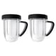 thumbnail image 1 of Replacement 30 Ounce Cup Jar, Compatible for Nutribullet, 2 Pack, 1 of 5