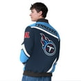 thumbnail image 2 of Men's G-III Extreme  Navy Tennessee Titans Maximum Racing Full-Snap Jacket, 2 of 2