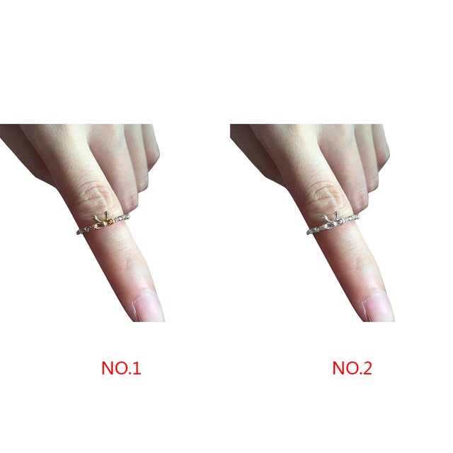 Dalazy Bowknot Design Women Girl Rhinestone Ring Crystal Ring with Micro Paved Bow Tie for Party Dating