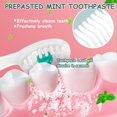 thumbnail image 3 of JOUGE Disposable Mini Toothbrush Travel Toothbrushes with Toothpaste Portable Peppermint 20pcs (20), 3 of 6