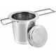 thumbnail image 1 of Colador de té y tapa de acero inoxidable, infusor de té con asas dobles para té de hojas sueltas, tazas de té, teteras, tazas de té-, 1 of 5