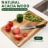 18x12 Acacia Wood Cutting Board Kitchen, Wooden Charcuterie Board Meats Cheese Boards Platter