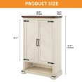 thumbnail image 6 of Craftian 6-Tier Shoe Cabinet with Doors, Farmhouse Shoe Storage Organizer Cabinet with Adjustable Shelves, Freestanding Shoe Storage Rack   for Entryway/Hallway/Closet, 6 of 9