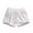 White, variant on CHEEREAM Girls Denim Shorts with Pocket Solid Color High Waist Elastic Ripped Jeans Summer Casual Shorts for 3-10Y