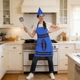 thumbnail image 2 of Wax Crayon For Carnival & Theme Party Colourful Fancy Dress Set For Adults With Apron And Hat Fun Available In 8 Colours, 2 of 9