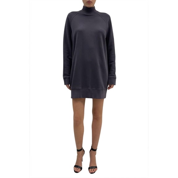 ATM Womens Casual Mini Sweatshirt Dress