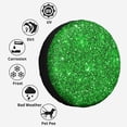 thumbnail image 6 of Kll Green Glitter Tire Cover,Universal Wheel Tire Cover For Trailer, Rv, Suv, Truck,Camper And Many Vehicle,(15 Inch), 6 of 7