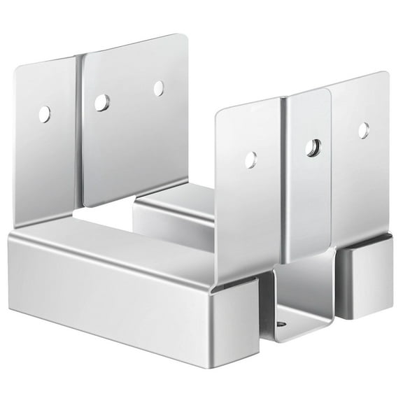 Heavy Duty 4x4 Post Base Bracket, Concrete Anchor with 3.53x3.56 in Fit, for Fence & Deck Support