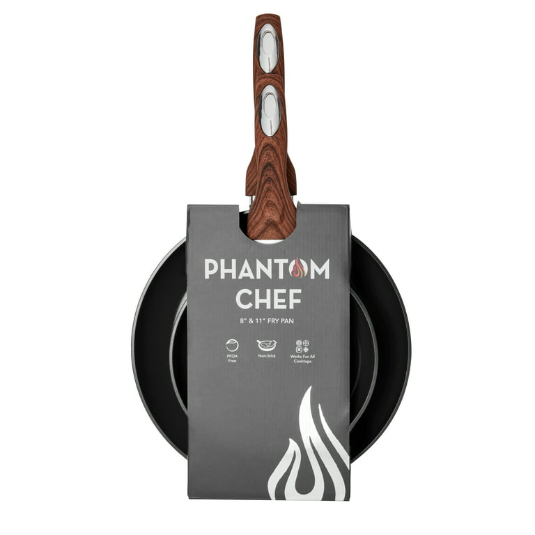 Phantom Chef 11 Deep Frypan - Black