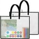 thumbnail image 1 of Bolsas para Portafolios Arte 19 X 25, Carpeta Transparente para Portafolios Obras Arte, Bolsas Almacenamiento Carteles A Prueba Agua + Asa para Tablero Dibujo, 2 Piezas, 1 of 5