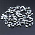 thumbnail image 4 of HLONK 200pcs Cable Crimps Wire Ferrules Rope Steel Cable Aluminum Crimping Loop Sleeve Steel Cable Double Ferrule Wire Rope Cable Clamps (Silver), 4 of 6