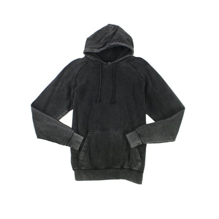 Wash Cotton Sweater - Oak & Rye NEW Black Mens Size Small S Washed Vintage Hooded Sweater