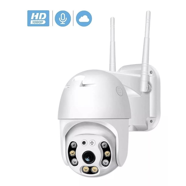 Cámara De Seguridad De 1080p 2mp Wifi Para Exteriores Color Blanco