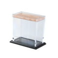 thumbnail image 4 of Caja de almacenamiento en mini, decoración transparente, contenedor 1:12 para casas de muñecas, Micro paisaje, diseño de escena de vida, accesorios DIY Negro CUTICAT Estante organizador, 4 of 7