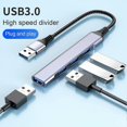 thumbnail image 2 of Concentrador USB de amplia compatibilidad con transferencia de datos, transmisión de alta velocidad, 4 puertos, 4 en 1, divisor de concentrador USB 3.0, accesorios para computadora, 2 of 5