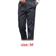thumbnail image 2 of Chef pantalones hombres con bolsillos elásticos de la cintura holgada cocinar pantalón camarero uniforme amigable para la piel ropa para restaurante Hotel cafetería cocina m Zebra Stripes Advancent HA012102-01, 2 of 6