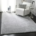 thumbnail image 2 of SAFAVIEH August Carlene Solid Plush Shag Area Rug, Silver, 8' x 10', 2 of 8