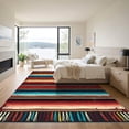 thumbnail image 3 of ODIKA 3'x5' Machine Washable Non-Slip Area Rug, Southwestern Burnt Orange High Traffic Rug, Orange, 1116603, 3 of 7