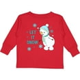 thumbnail image 3 of Inktastic Let It Snow Snowman Boys or Girls Long Sleeve Toddler T-Shirt, 3 of 5