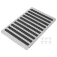 thumbnail image 1 of Universal Car Floor Carpet Mat Patch Heel Scuff Plate Foot Rest Pedal Pad Stainless Steel, 1 of 6