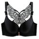 thumbnail image 2 of ICHUANYI Clearance Women's Solid Bra Wire Free Underwear Front Closure Butterfly Backless Bra(Black, 50C) Ichuanyi Ichuanyi, 2 of 9