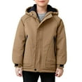 thumbnail image 2 of Parkas de manga larga, chaqueta con capucha y bolsillos para niños de tallas medianas y grandes, chaqueta tipo cárdigan., 2 of 9
