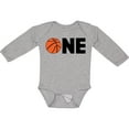 thumbnail image 3 of Inktastic One Basketball First Birthday Boys or Girls Long Sleeve Baby Bodysuit, 3 of 5