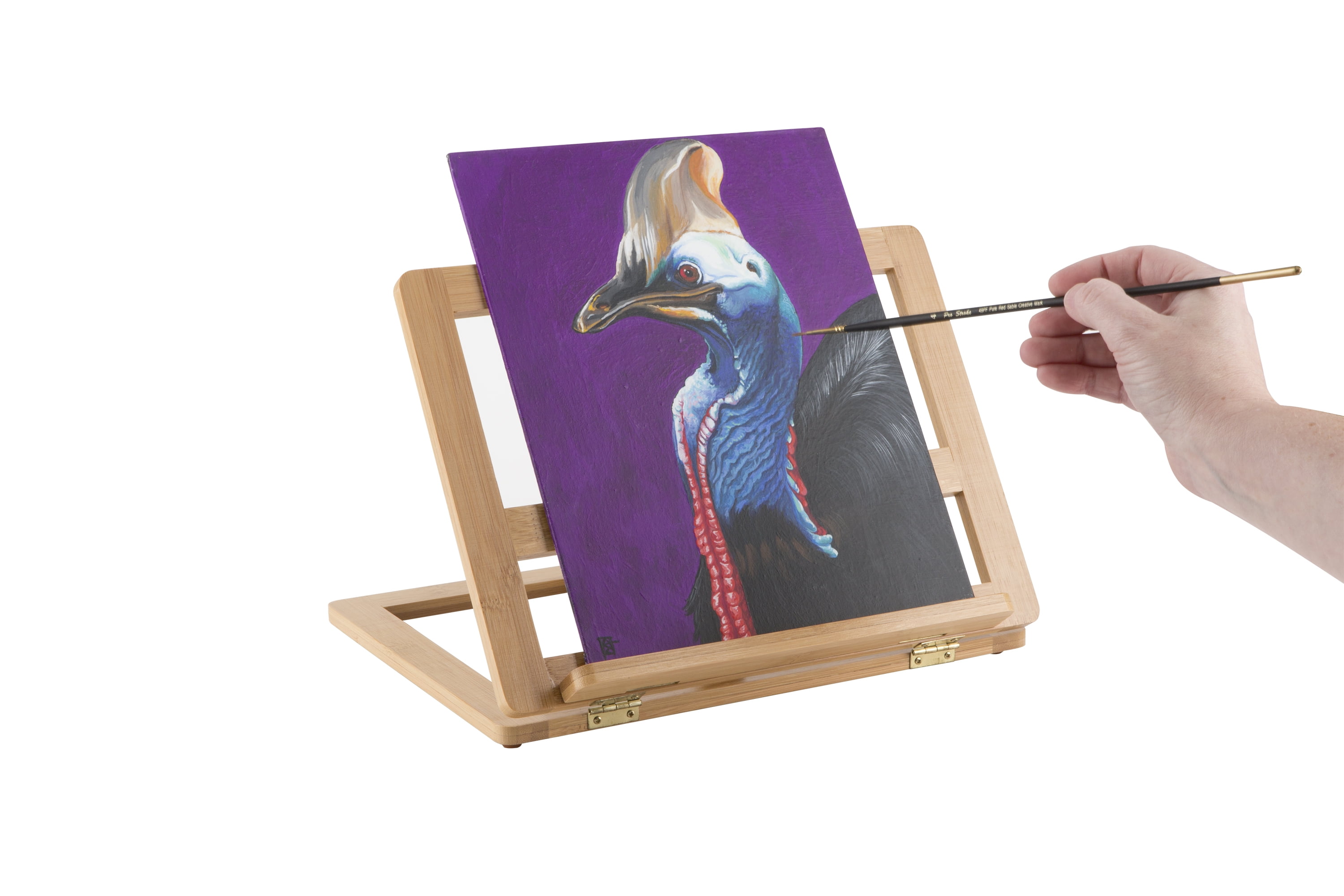 Jerry's Artarama Professional Acrylic Craft Paint Brush Set with Canvas Pads (10 Sheets), Art Easel & 20ml 30 Tubes, Kids & Adults - Ideal for All Painting Techniques & Crafts