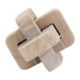 thumbnail image 6 of Modern Marble Sculpture for Home Decor - Living Room Ornament, Room, Bathroom, Office and Shelf Styling with Modern Object - Decorative Statues for Coffee Table Display - 5", Brown, 6 of 10
