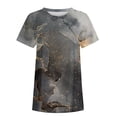 thumbnail image 4 of Okbop Embroidered Tops for Women,Fashion Summer Round-Neck Short Sleeve Print Casual T-Shirt Women Blouse Cow Print Shirt, 4 of 5