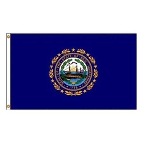 Annin Flagmakers 143448WE 12 in. X 18 in. Nyl-Glo New Hampshire Flag