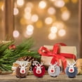 thumbnail image 7 of Dalrosia 12PCS Christmas Felt Elk Hanging Ornaments- Christmas Tree Wooden Reindeer Hanging Pendants Decorations for Xmas Party Tree Home Decor(, 7 of 7