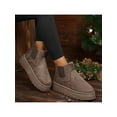 thumbnail image 3 of Women’s Suede Winter Platform Fuzzy Fluffy Plain Booties Fashion Boots, 3 of 9