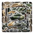 thumbnail image 2 of Juego de pegatinas de vinilo para tanques militares, vehículos militares, 50 unidades, 2 of 2