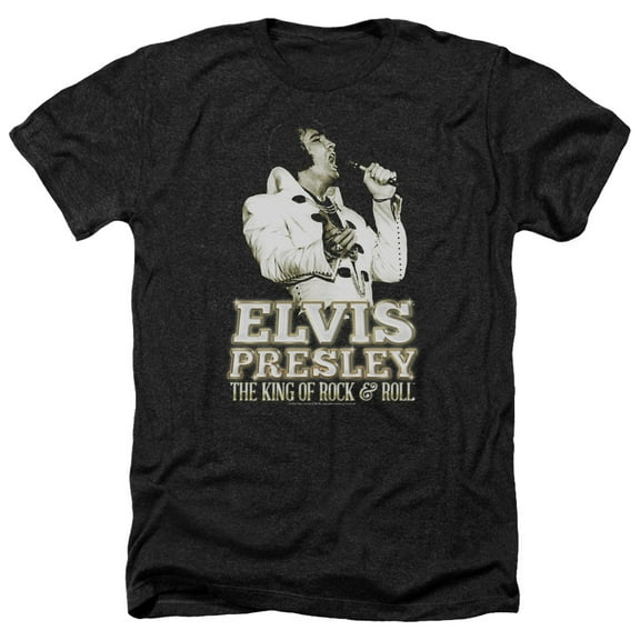 Elvis Presley - Golden - Heather Short Sleeve Shirt - Small