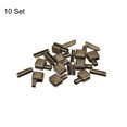 thumbnail image 3 of Unique Bargains 10Sets Zipper Repair Kits, #3 Retainers Box & Insertion Pins for Zippers Replacing, Bronze Tone, 3 of 6