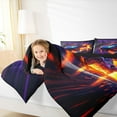 thumbnail image 4 of Feelyou Sport Race Car Bedding Comforter Set for Boy, Lightning Racing Car Twin Comforter Sets, Futuristic Automobile Reversible Bedding Set, Breathable Home Decor, 2pcs, 4 of 8