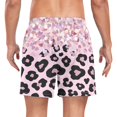 thumbnail image 4 of joogoo Men's Sparkling Glitter Leopard Swim Trunks with Liner Pocket Beach Shorts XX-Large, 4 of 9
