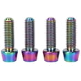 thumbnail image 2 of 4 piezas M5 * 15 mm Tornillos cónicos de aleación de titanio para bicicleta Tornillos fijos para vástago de bicicleta de montaña, 2 of 10