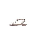 thumbnail image 6 of Via Spiga | Calandre Flat Metallic Leather Sandals | Pink | Size 6, 6 of 8